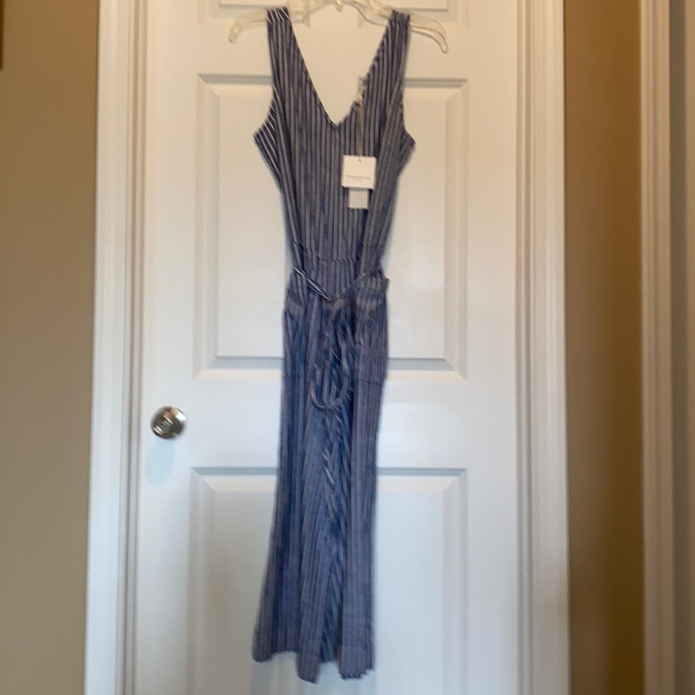 Adorable summer jumpsuit from beach lunch lounge.